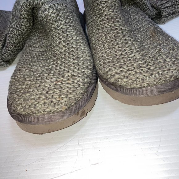UGG Cardy Knit Boots Womens 1094949 Sz 8 Gray - Picture 8 of 13